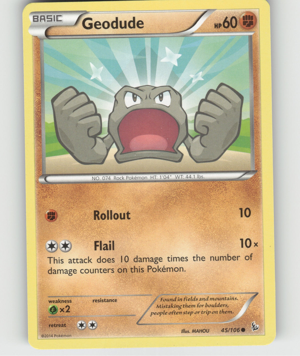 Geodude Common XY - Flashfire 45/106 NM