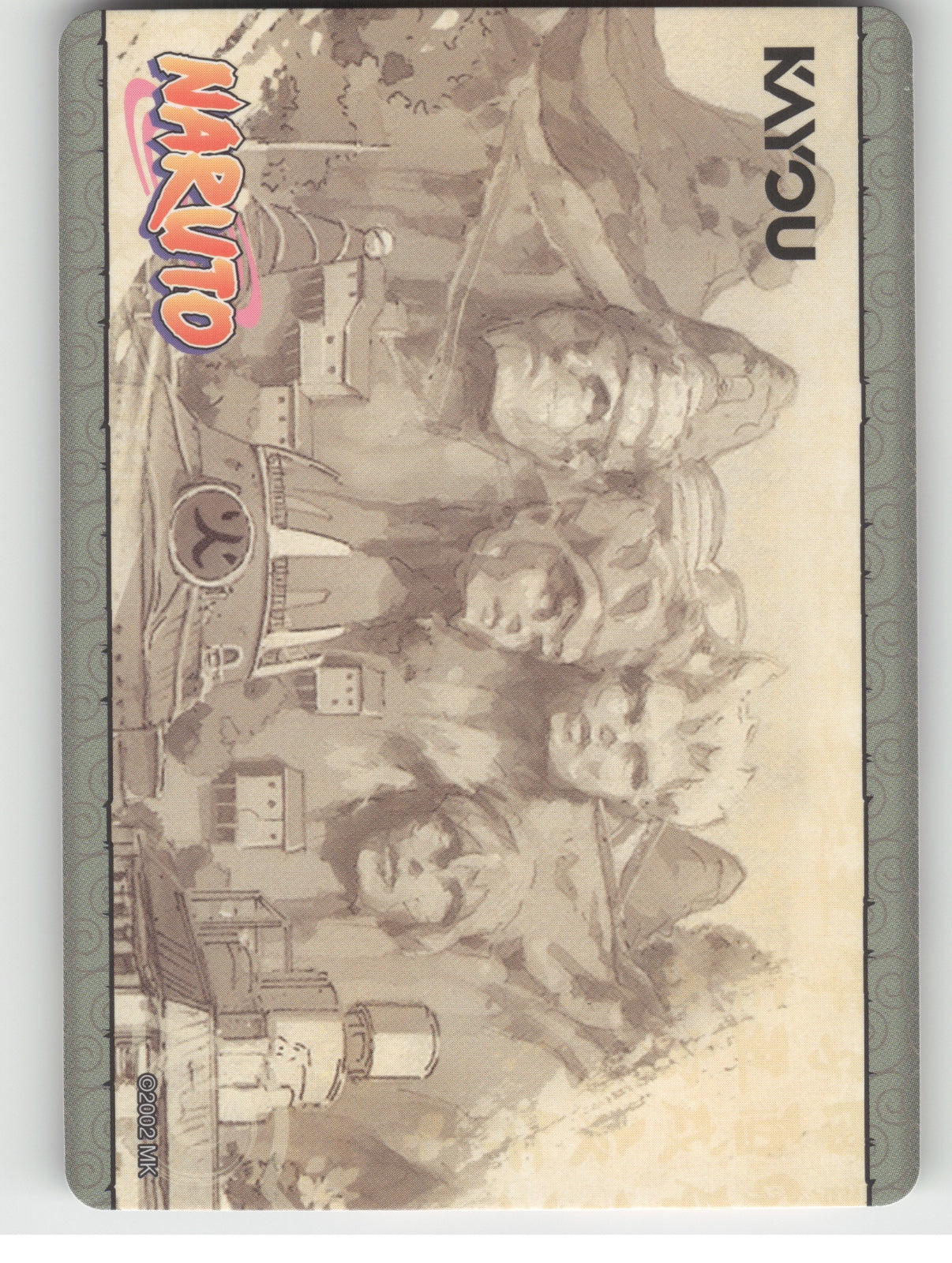 Gotta See! Gotta Know! Kakashi Sensei’s True Face!\n4/5 Base R Earth Scroll Seri (Back)