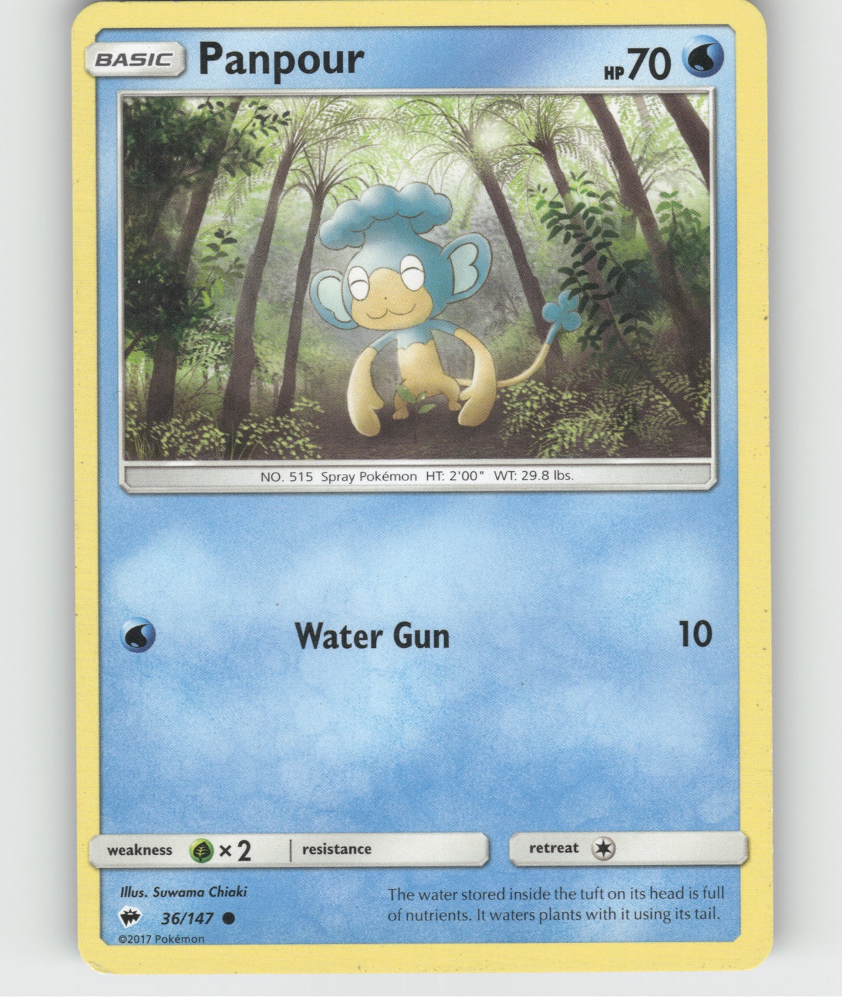 Panpour Common SM - Burning Shadows 36/147 NM