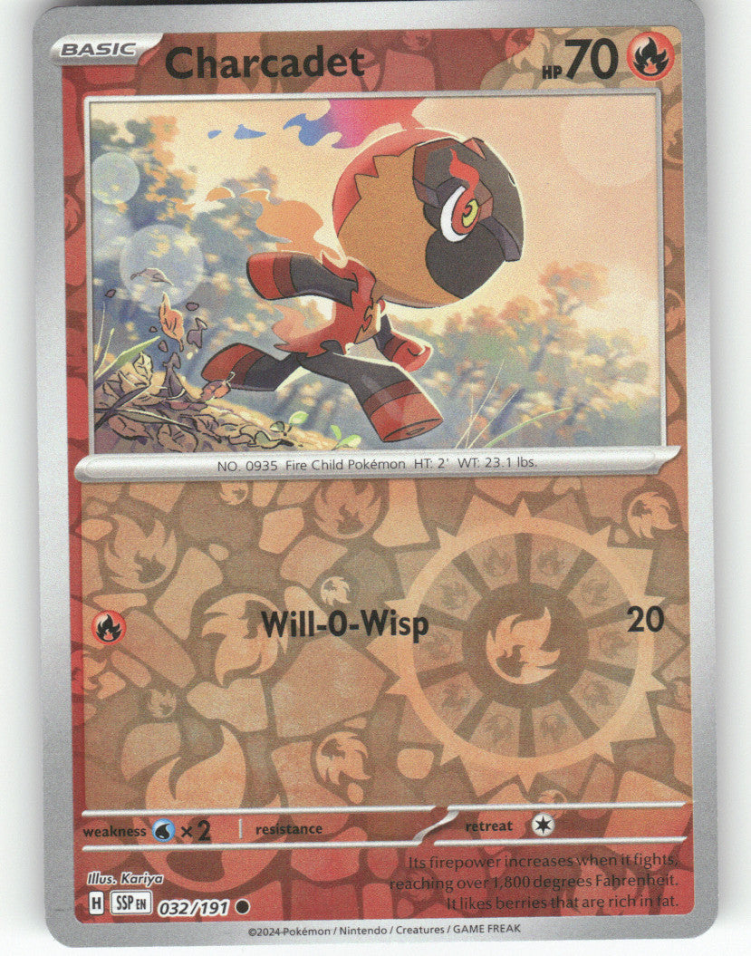 Charcadet Reverse Holo Common SV08: Surging Sparks 032/191 NM
