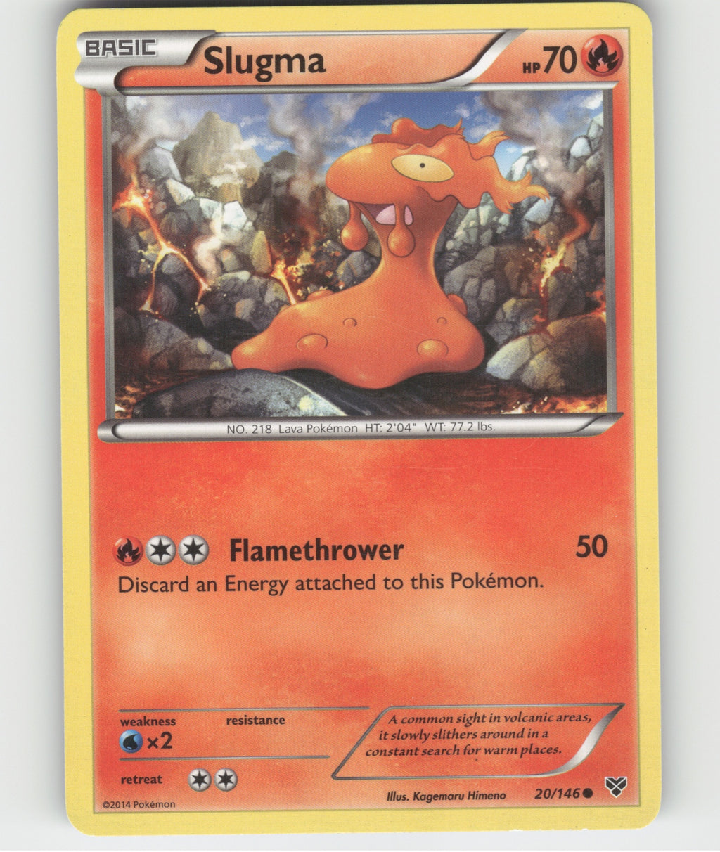 Slugma Common XY Base Set 20/146 LP