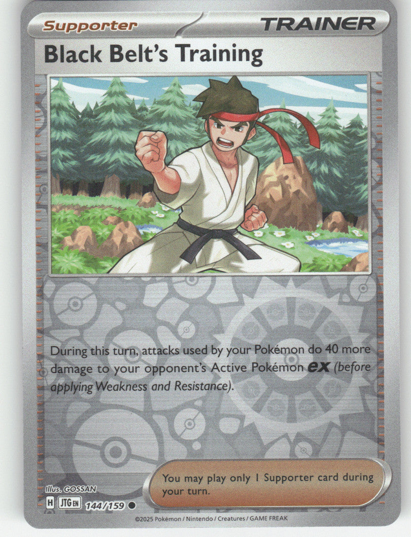 Black Belt's Training - Reverse Holo Common SV09: Journey Together 144/159 NM