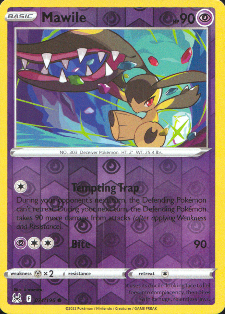 Mawile Reverse Holo Common SWSH11: Lost Origin 071/196 NM