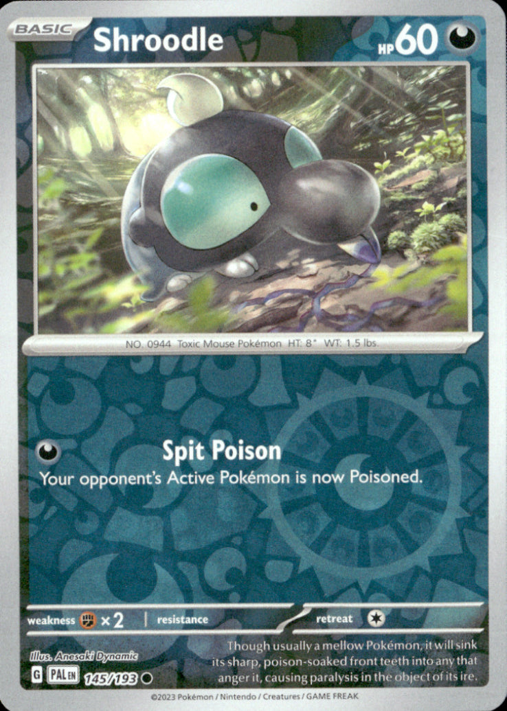 Shroodle Reverse Holo Common SV02: Paldea Evolved 145/193 NM