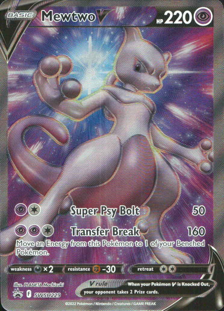 Mewtwo V Holo Promo SWSH: Sword & Shield Promo Cards SWSH229 NM