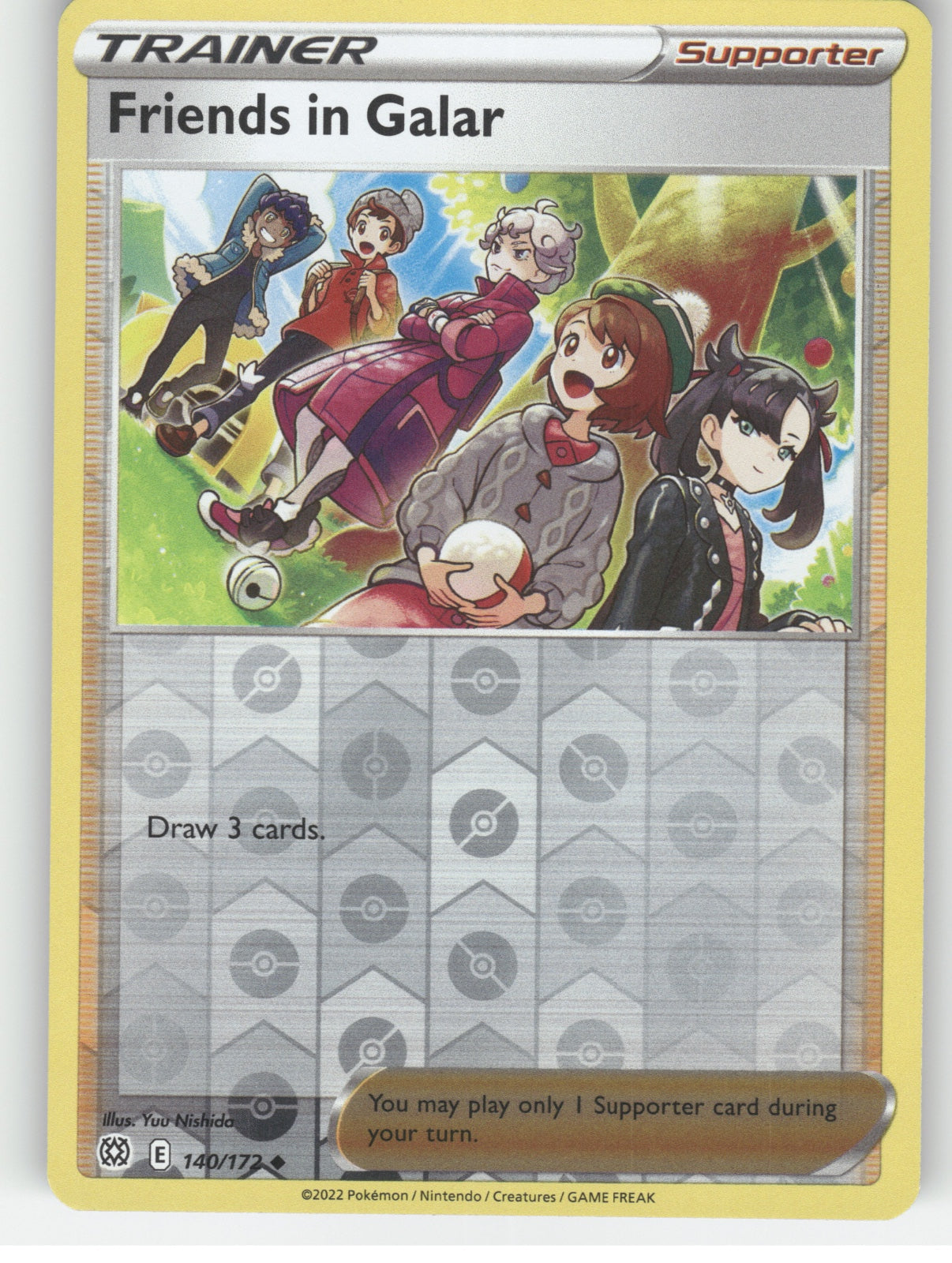Friends in Galar Reverse Holo Uncommon SWSH09: Brilliant Stars 140/172 NM