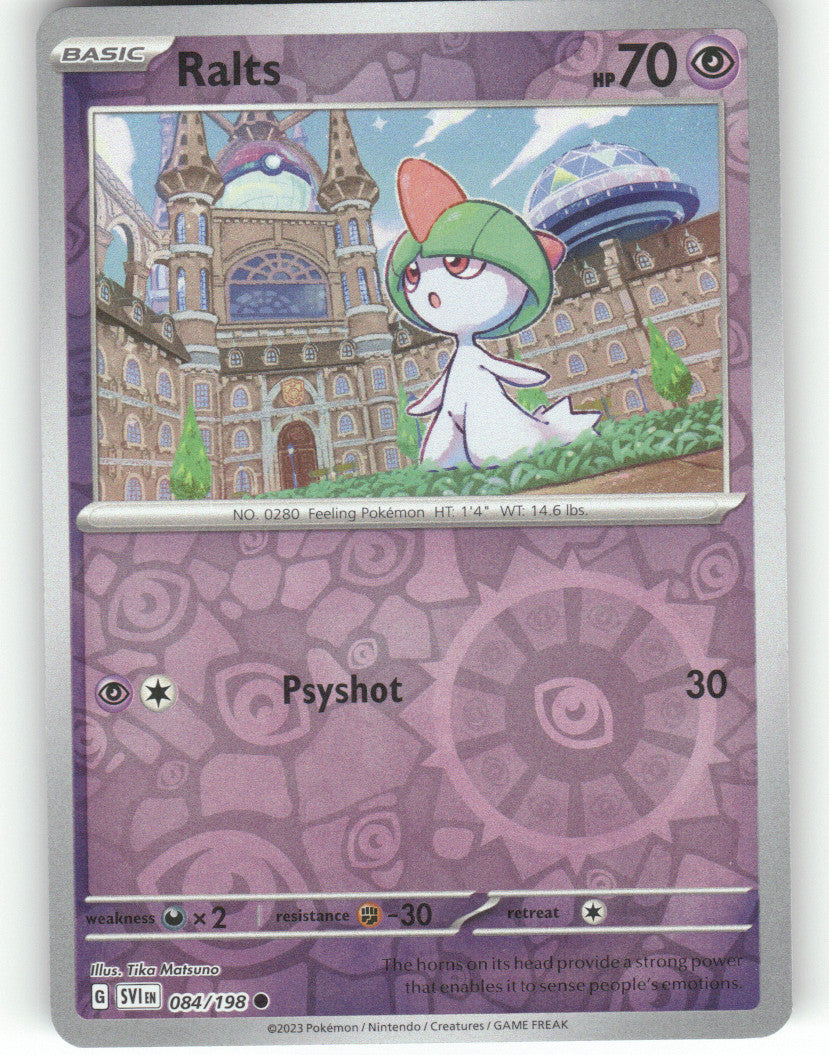 Ralts Reverse Holo Common SV01: Scarlet & Violet Base Set 084/198 NM