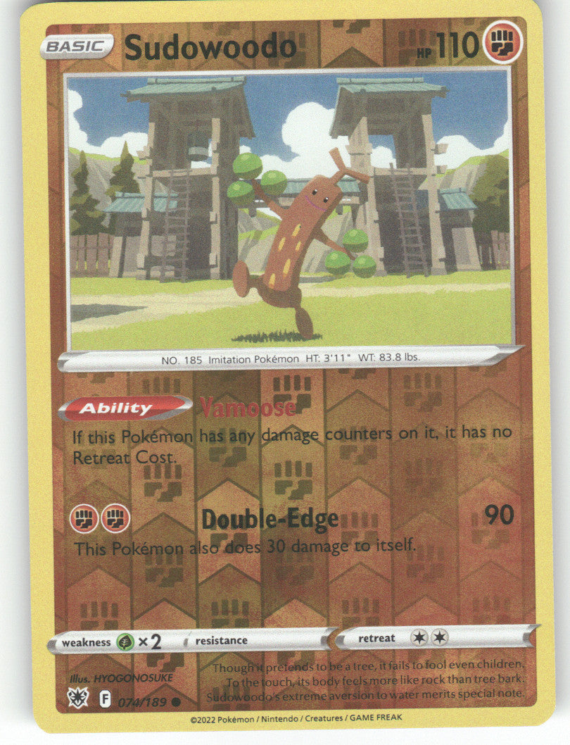 Sudowoodo Reverse Holo Common SWSH10: Astral Radiance 074/189 NM