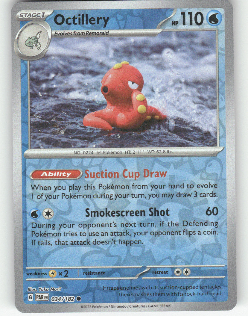 Octillery Reverse Holo Common SV04: Paradox Rift 034/182 NM