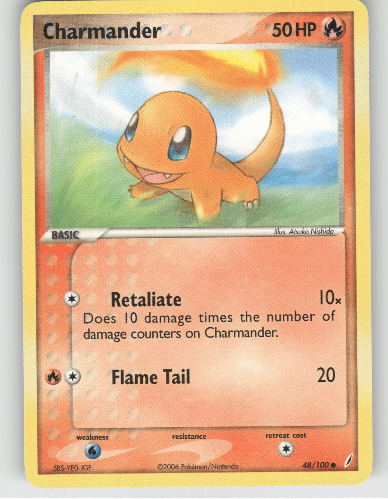 Charmander Common EX Crystal Guardians 48/100 NM