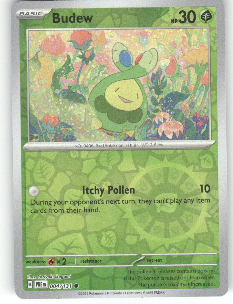 Budew Reverse Holo Common SV: Prismatic Evolutions 004/131 NM