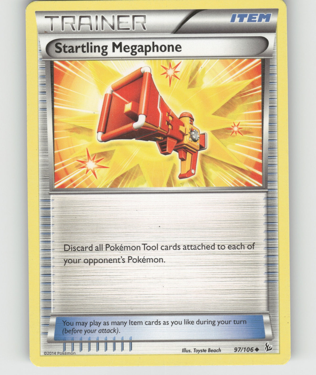 Startling Megaphone Uncommon XY - Flashfire 97/106 NM