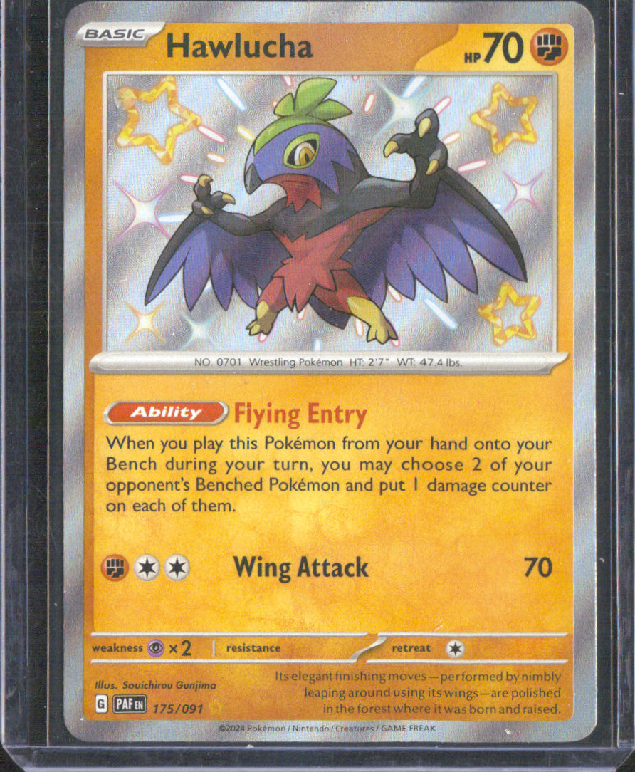 Hawlucha Holo Shiny Rare SV: Paldean Fates 175/091 NM