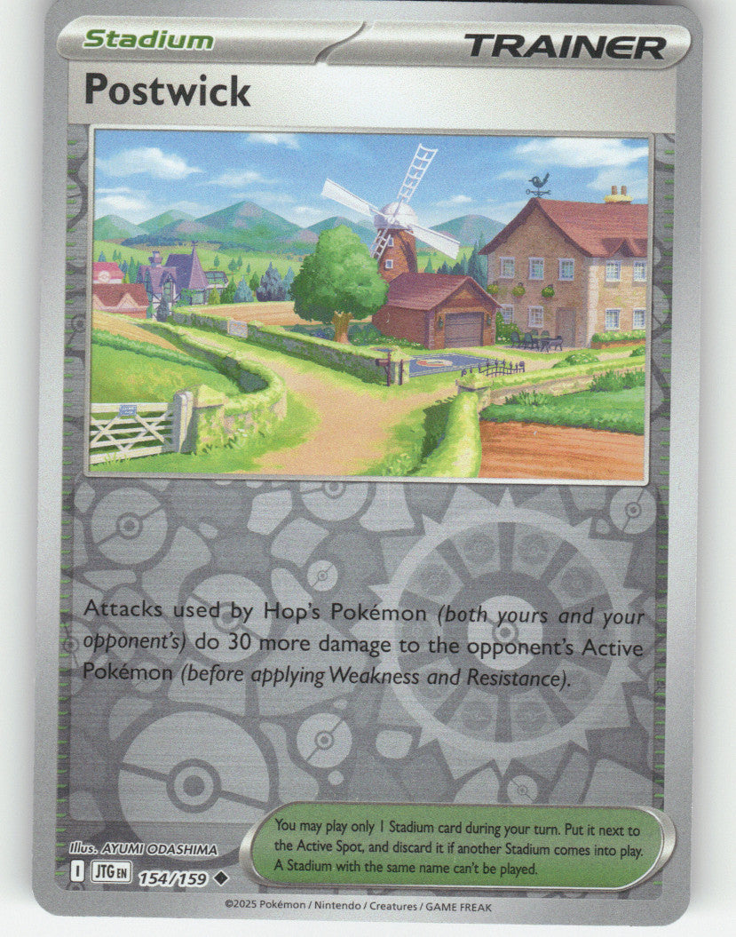 Postwick Reverse Holo Uncommon SV09: Journey Together 154/159 NM