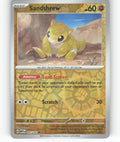 Sandshrew Reverse Holo Common SV: Scarlet & Violet 151 027/165 NM