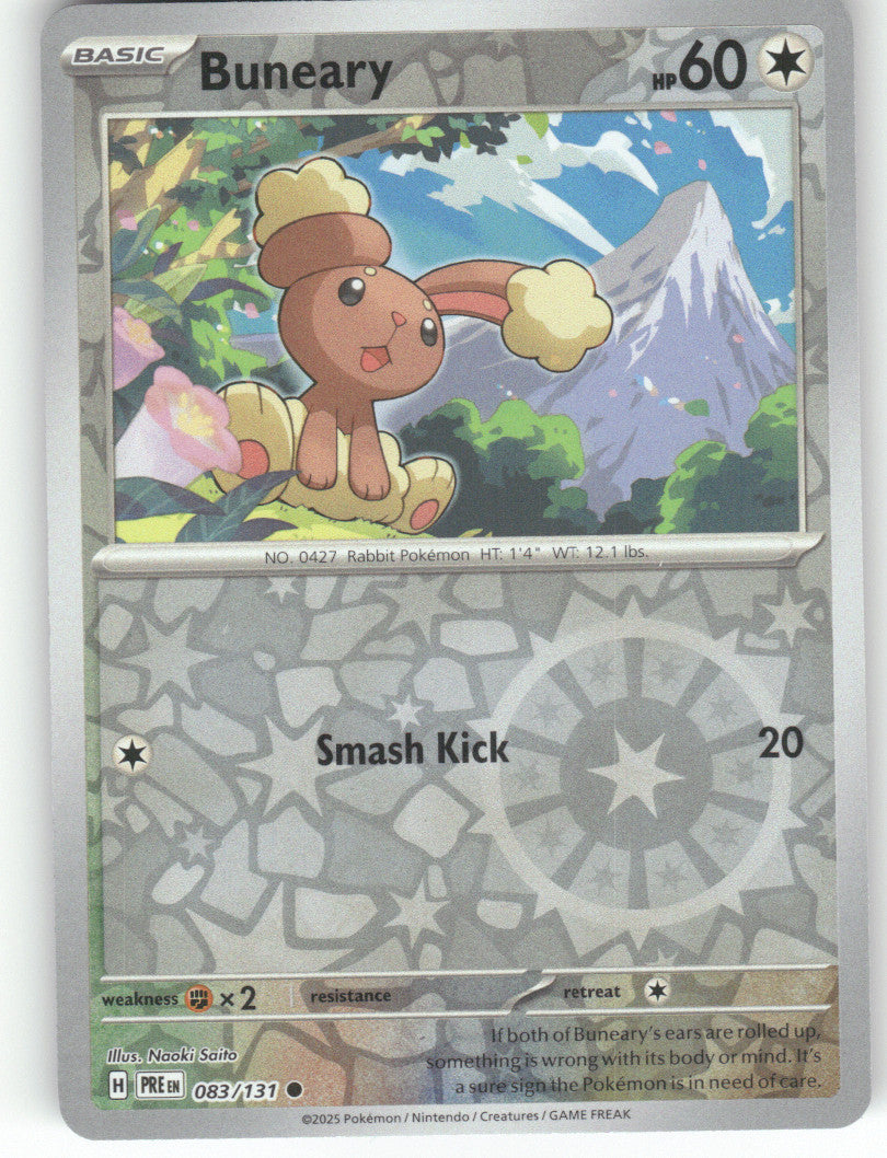 Buneary Reverse Holo Common SV: Prismatic Evolutions 083/131 NM