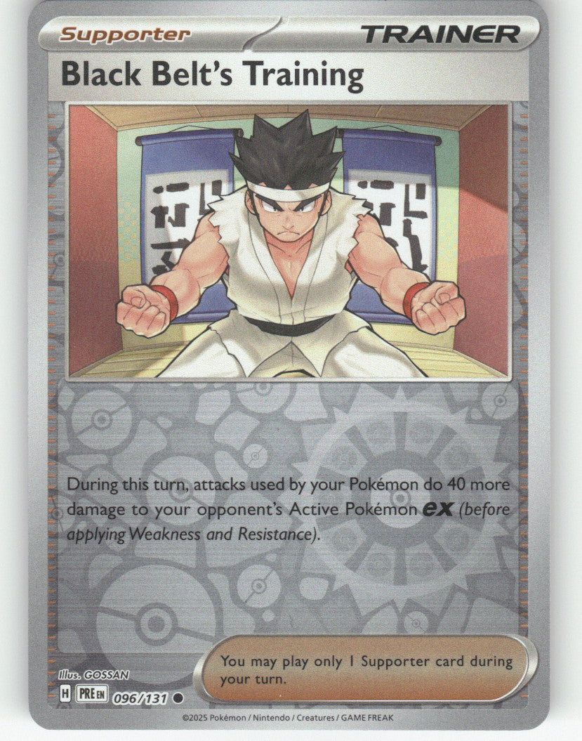 Black Belt's Training Reverse Holo Common SV: Prismatic Evolutions 096/131 NM