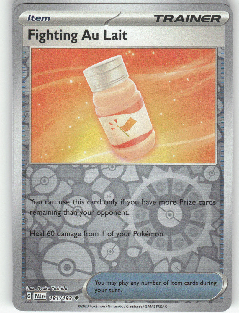 Fighting Au Lait Reverse Holo Uncommon SV02: Paldea Evolved 181/193 NM