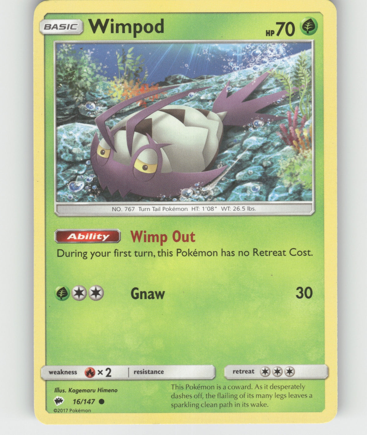 Wimpod Common SM - Burning Shadows 16/147 NM