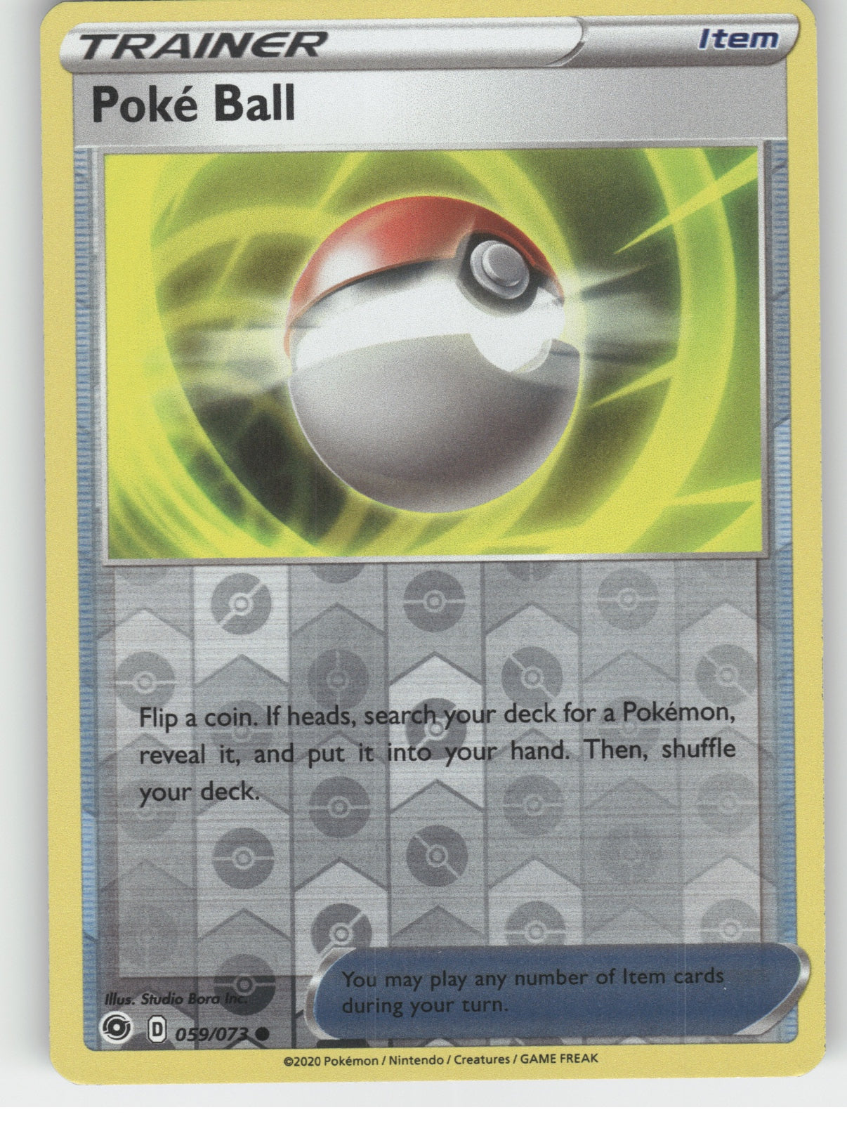 Poke Ball Reverse Holo Common Champion's Path 59/73 NM