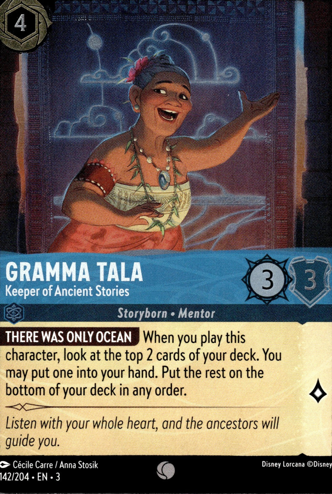 Gramma Tala - Keeper of Ancient Stories Cold Foil Into the Inklands 142/204 NM