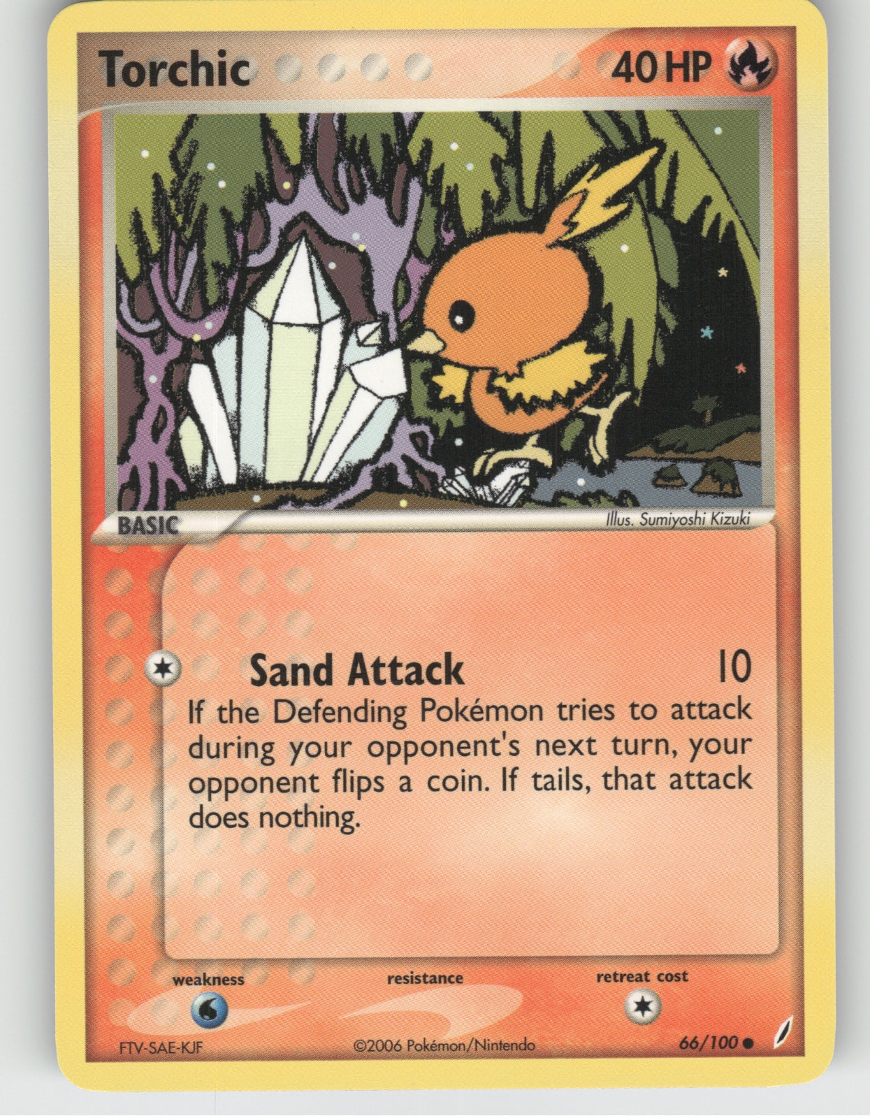 Torchic - 066/100 Common EX Crystal Guardians 66/100 NM