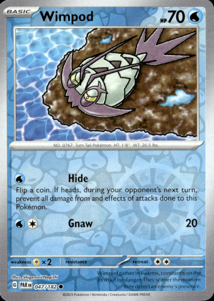 Wimpod Reverse Holo Common SV04: Paradox Rift 047/182 NM
