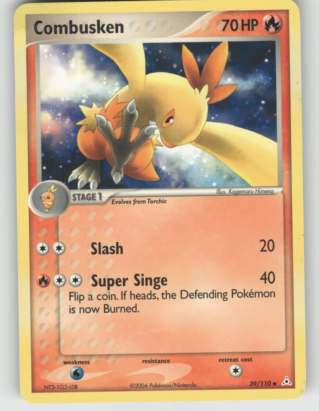 Combusken Uncommon EX Holon Phantoms 39/110 NM