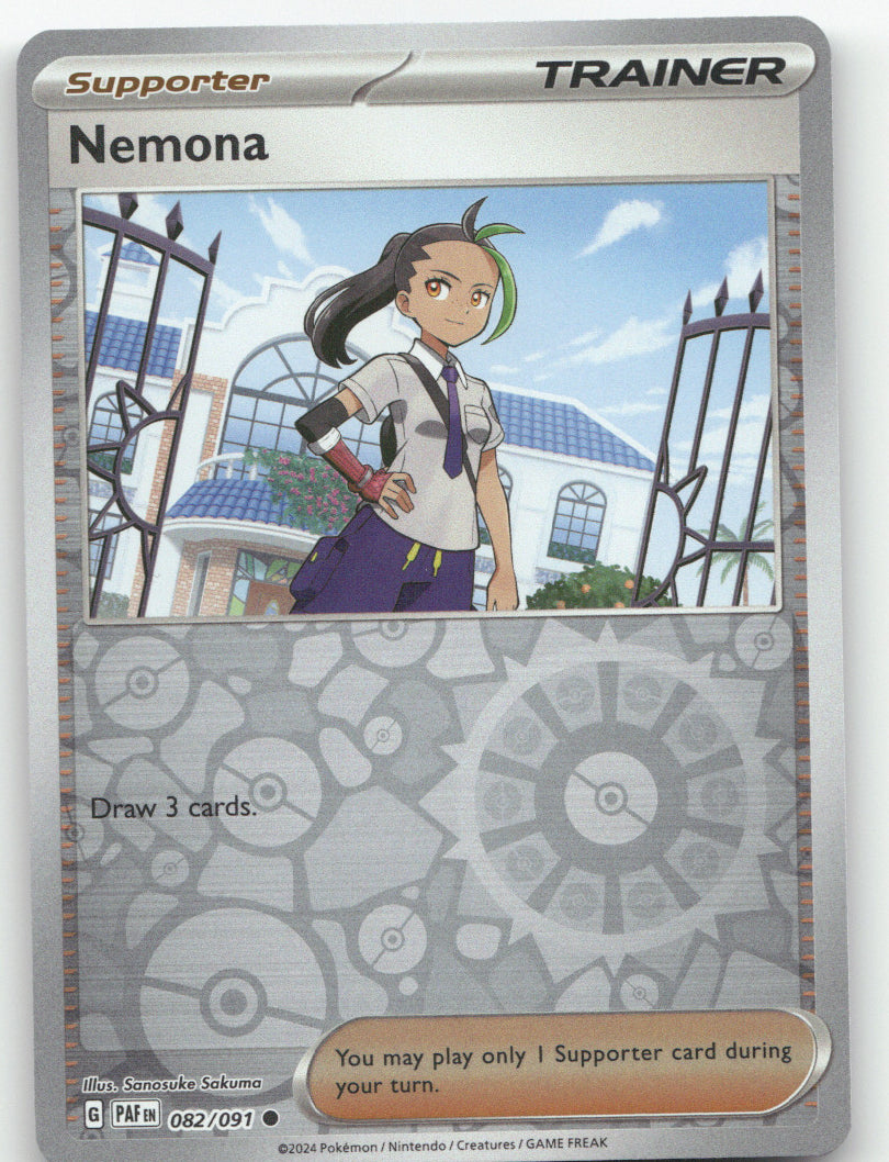 Nemona Reverse Holo Common SV: Paldean Fates 082/091 NM