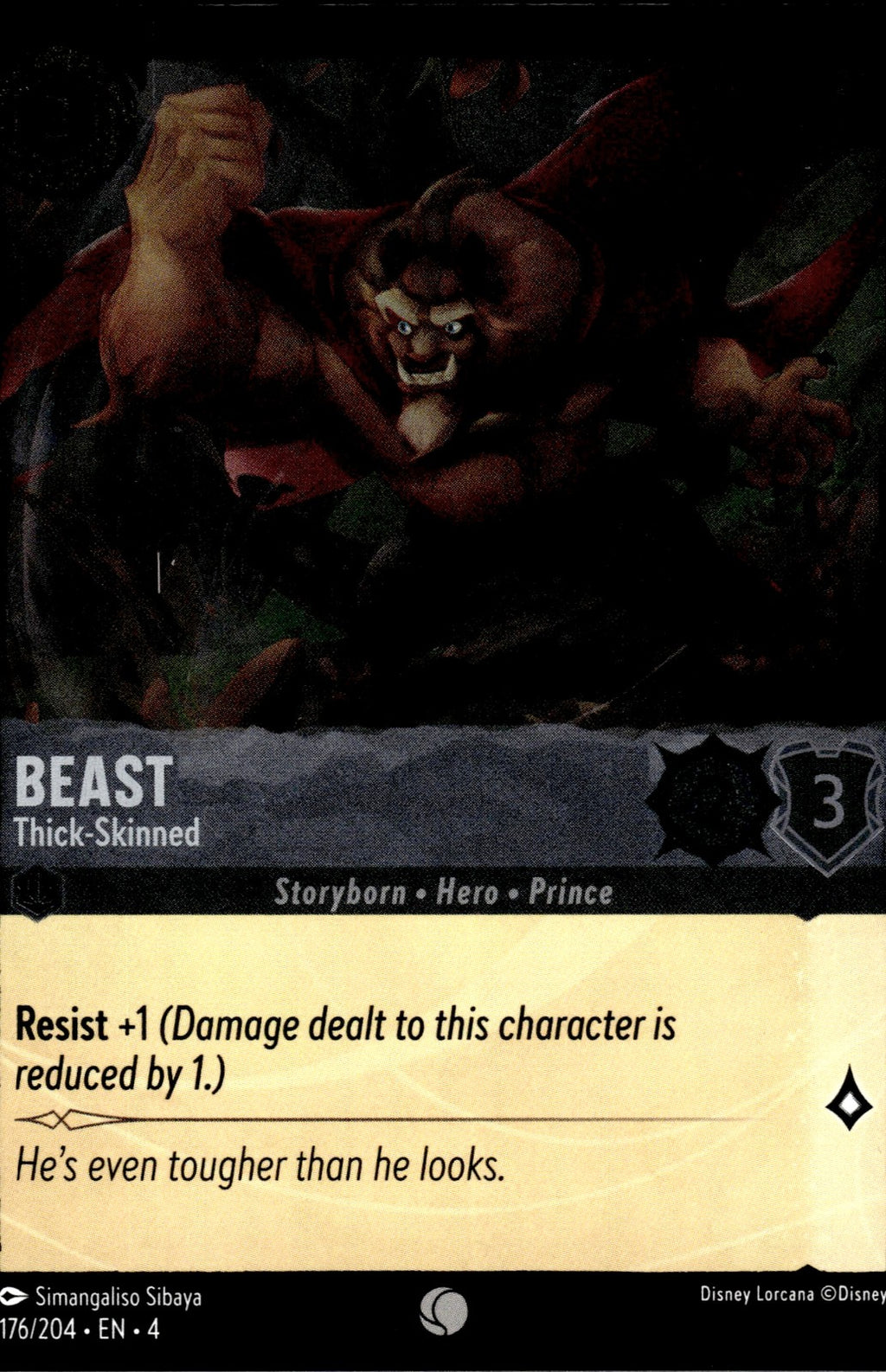Beast - Thick-Skinned Cold Foil Common Ursula's Return 176/204 NM