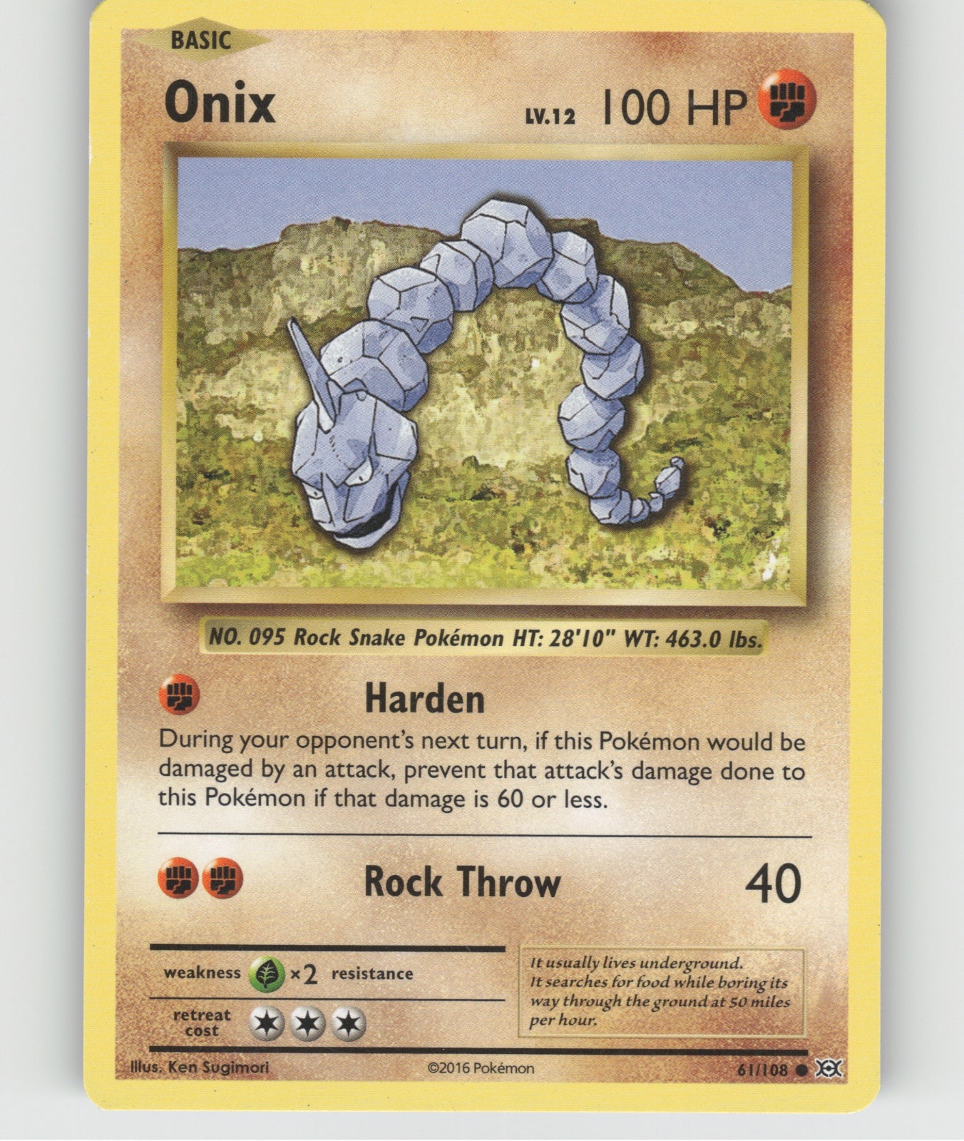 Onix Common XY - Evolutions 61/108 NM