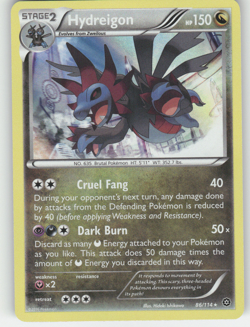 Hydreigon Holo Rare XY - Steam Siege 86/114 NM