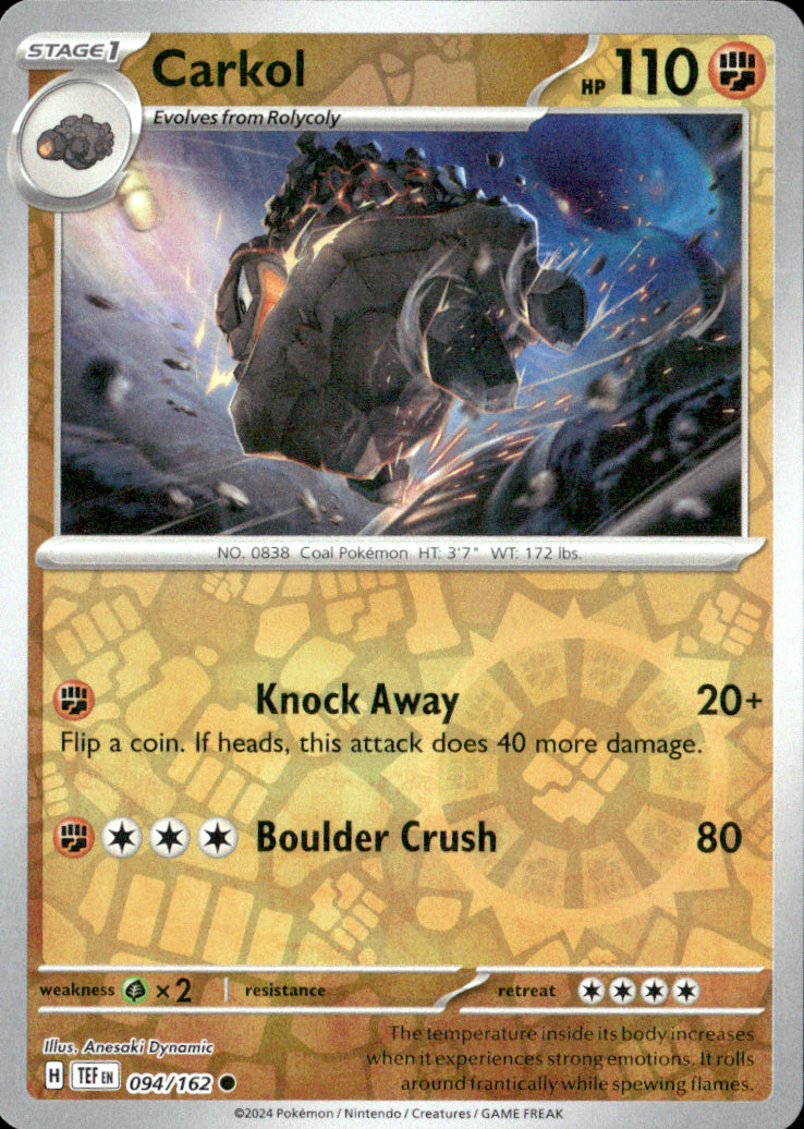 Carkol Reverse Holo Common SV05: Temporal Forces 094/162 NM