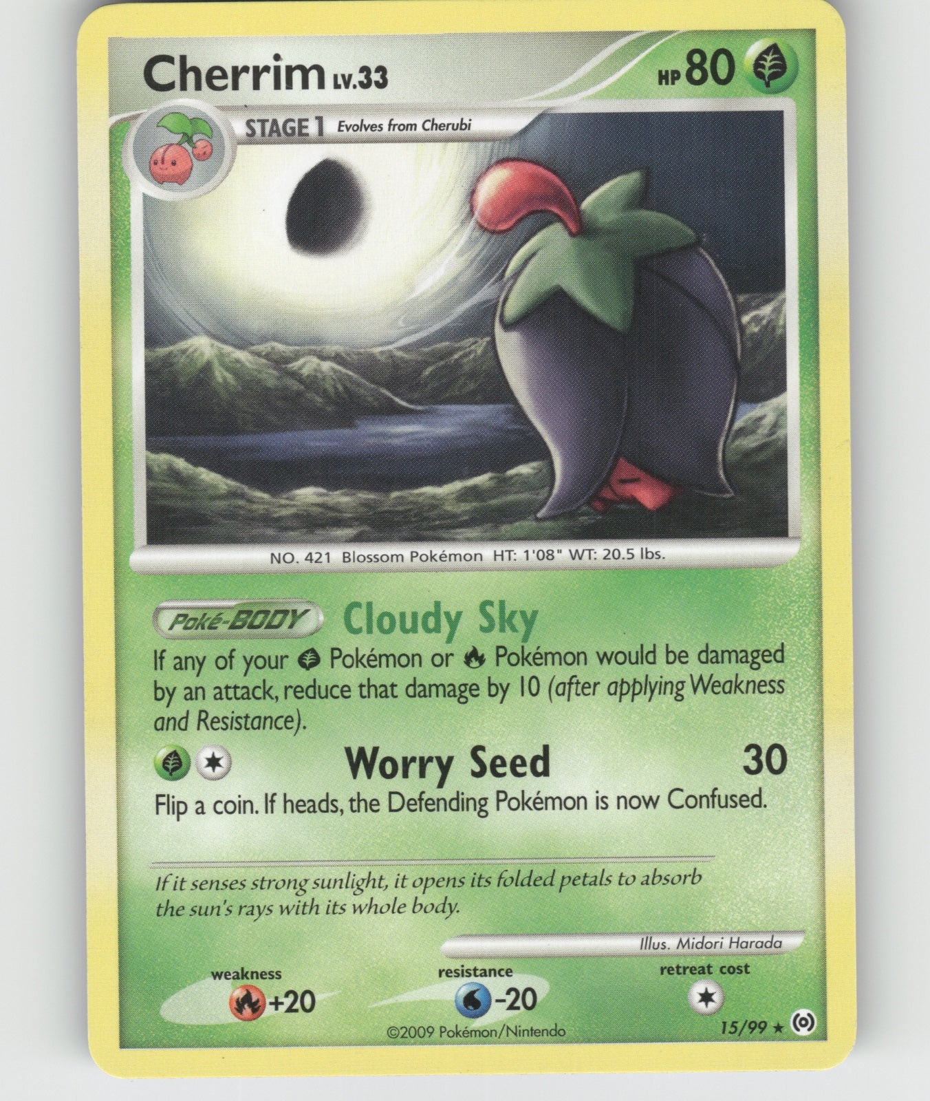 Cherrim Rare Arceus 15/99 NM