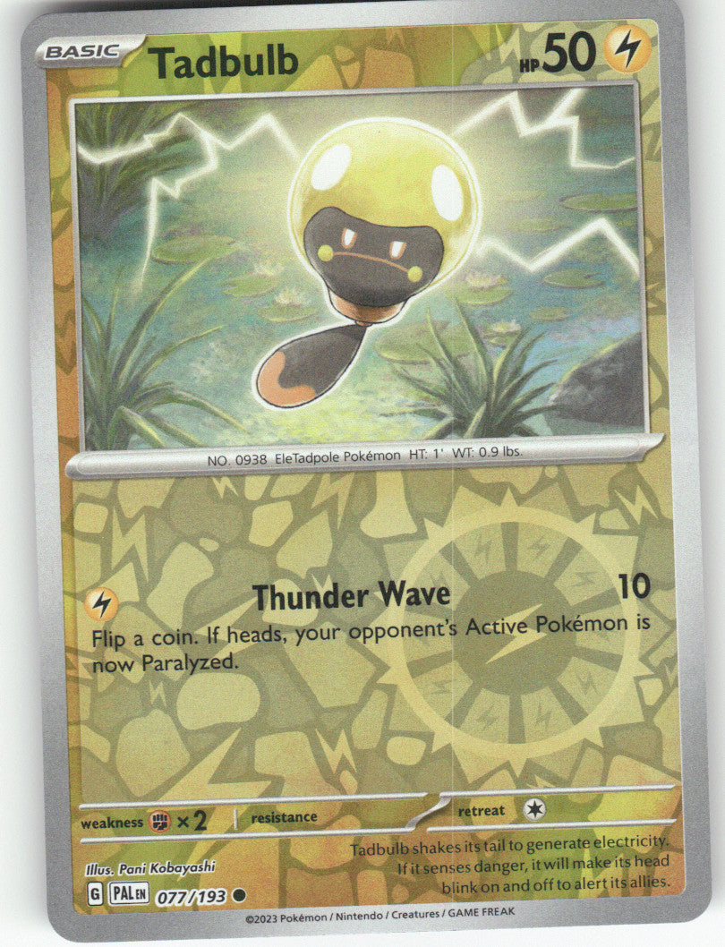 Tadbulb Reverse Holo Common SV02: Paldea Evolved 077/193 NM