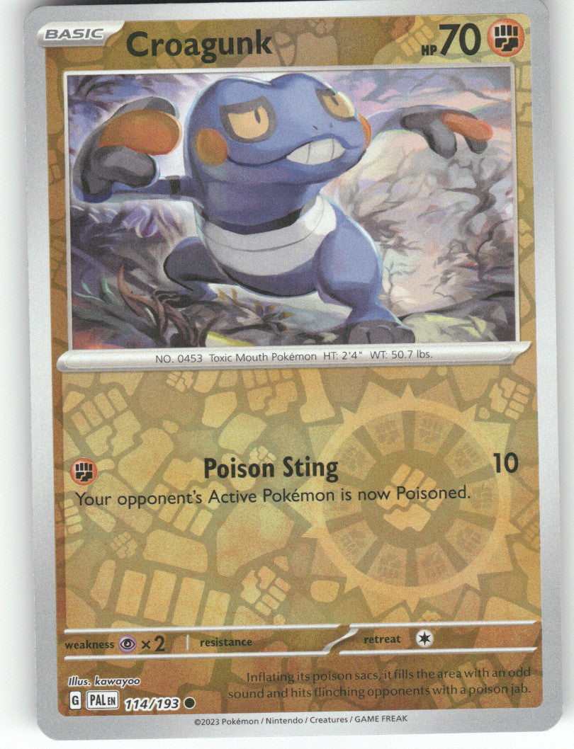 Croagunk Reverse Holo Common SV02: Paldea Evolved 114/193 NM