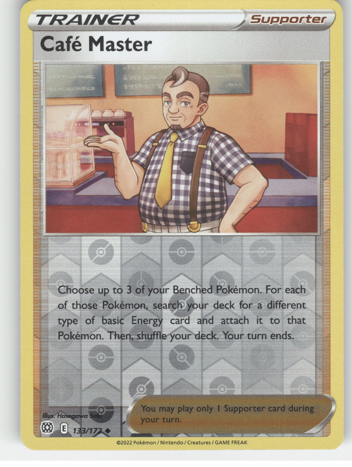 Cafe Master Reverse Holo Uncommon SWSH09: Brilliant Stars 133/172 NM