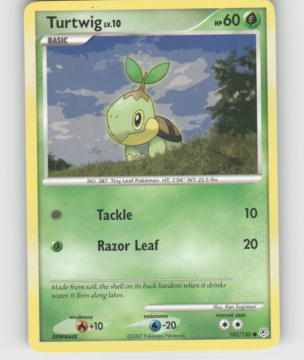 Turtwig Common POP Series 8 017/017 NM