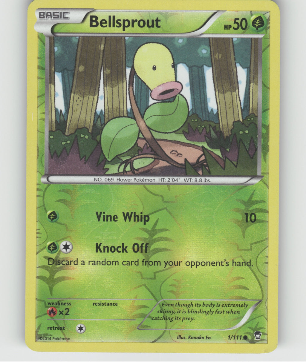 Bellsprout Reverse Holo Common XY - Furious Fists 1/111 MP