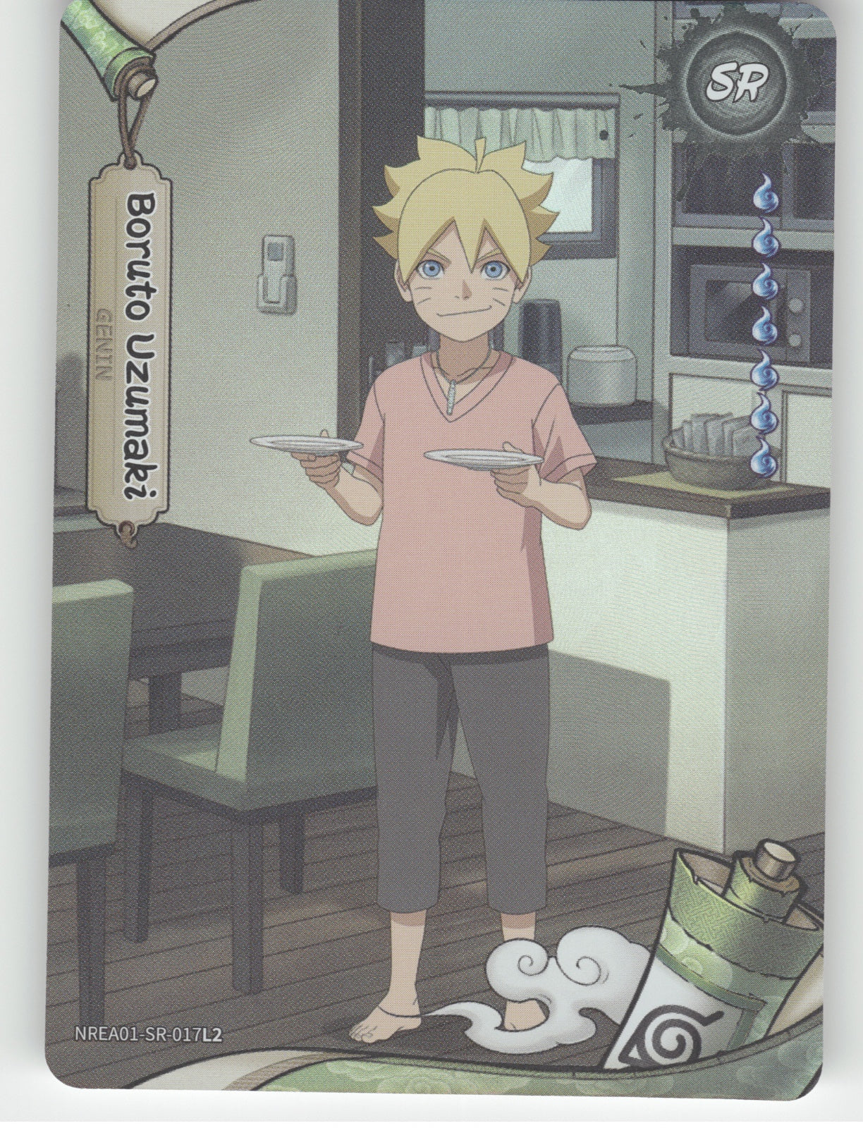 Boruto Uzumaki Base SR Earth Scroll Series 1 017L2 NM front