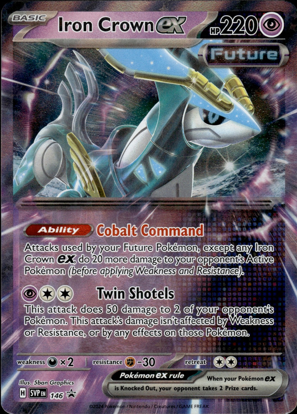 Iron Crown ex Holo Promo SV: Scarlet & Violet Promo Cards 146 NM
