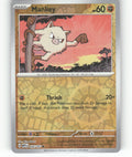 Mankey Reverse Holo Common SV: Scarlet & Violet 151 056/165 NM