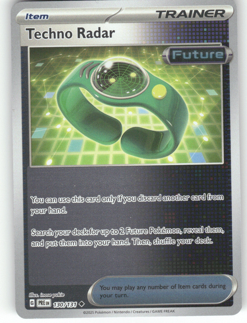 Techno Radar Reverse Holo Uncommon SV: Prismatic Evolutions 130/131 NM