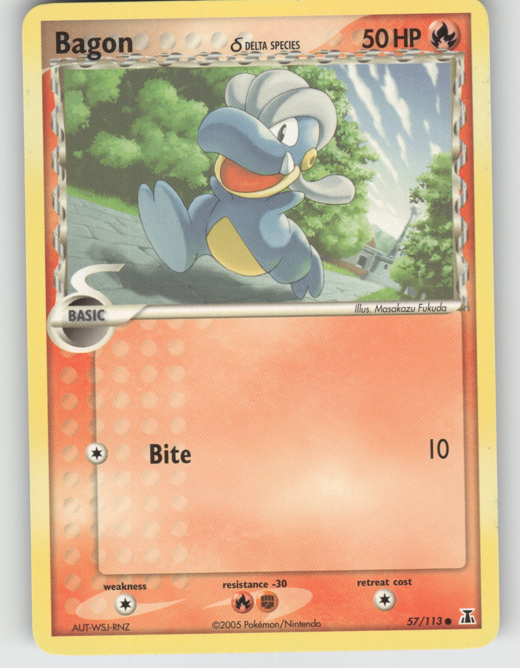 Bagon - 057/113 (Delta Species) Common EX Delta Species 57/113 NM