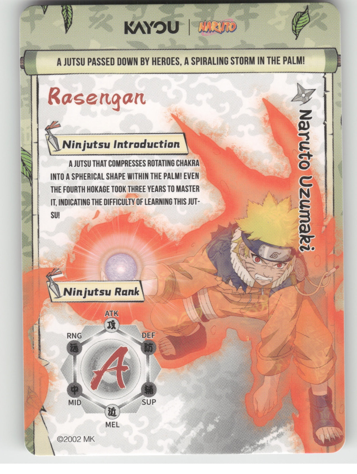 Naruto Uzumaki Base SSR Earth Scroll Series 2 009L3 NM back