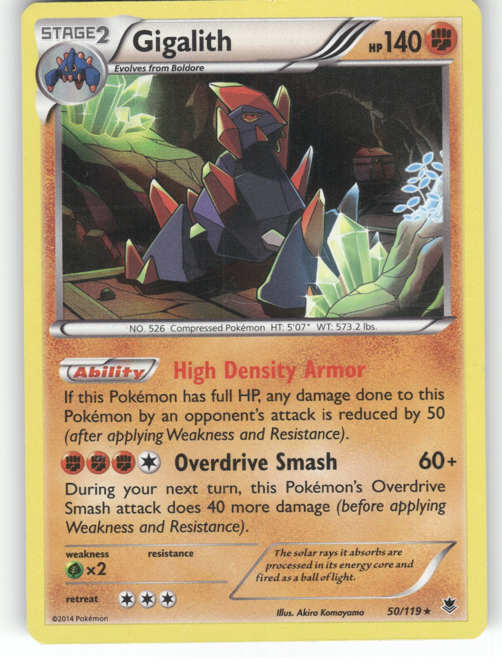 Gigalith Holo Rare XY - Phantom Forces 50/119 NM