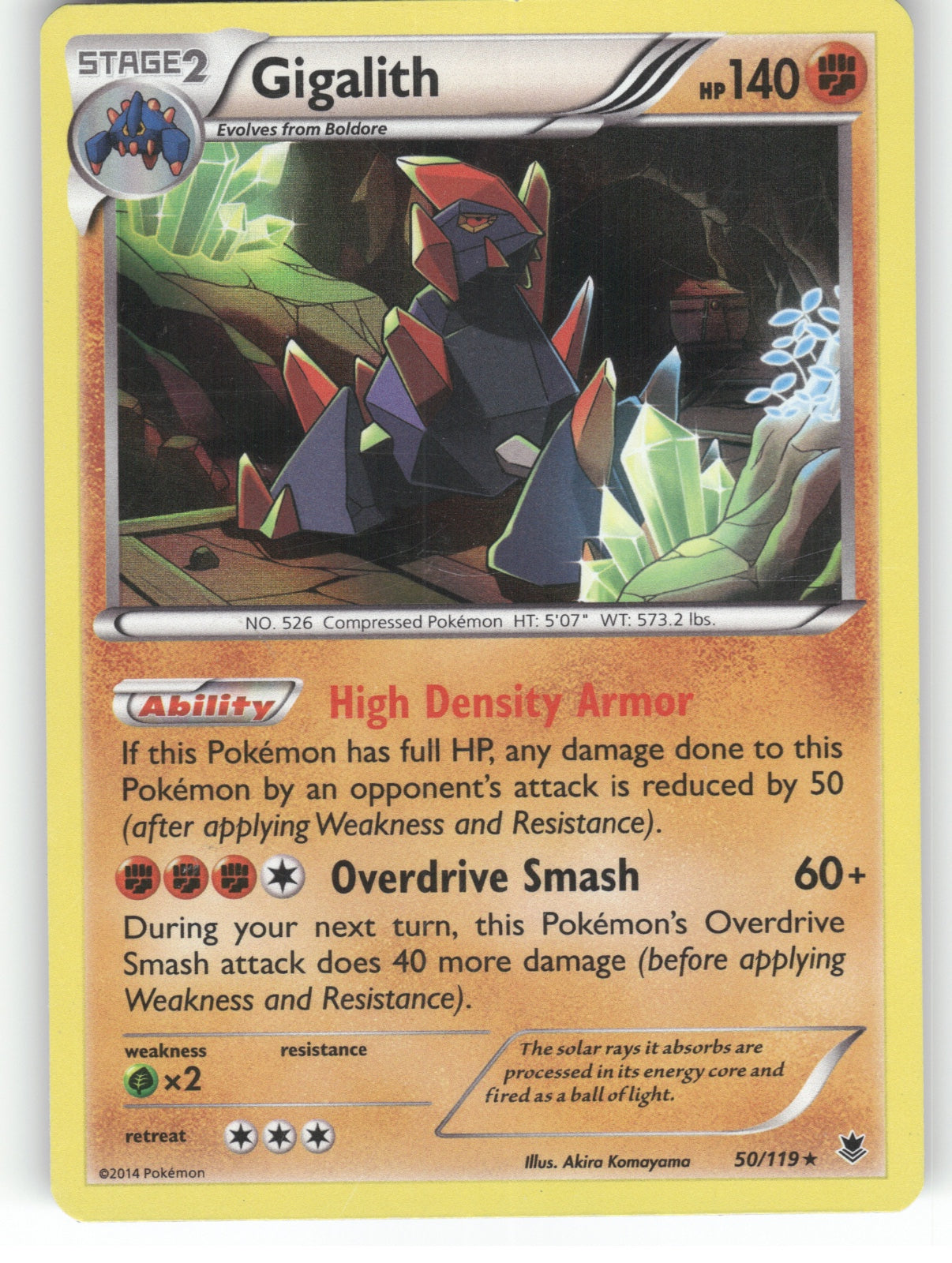 Gigalith Holo Rare XY - Phantom Forces 50/119 NM