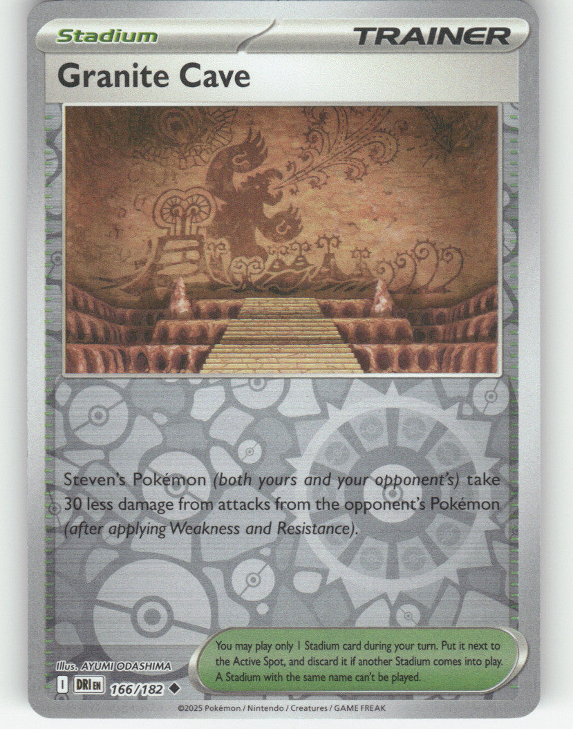 Granite Cave Reverse Holo Uncommon SV10: Destined Rivals 166/182 NM
