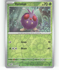 Venonat Reverse Holo Common SV: Scarlet & Violet 151 048/165 NM