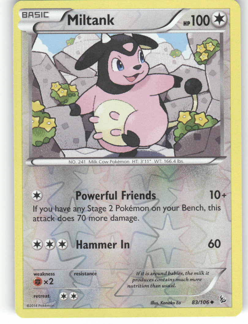Miltank Reverse Holo Uncommon XY - Flashfire 83/106 NM